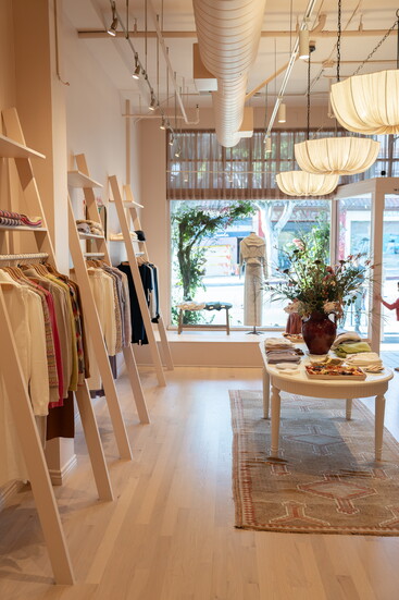 The interior of the Santa Monica boutique