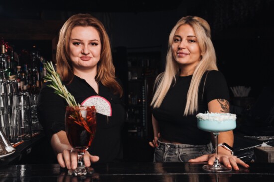 We asked the bartenders at Creation Social House to share their prettiest drinks for Valentine's Day. 