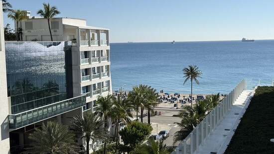 The view from the balcony from a Four Seasons' Fort Lauderdale room