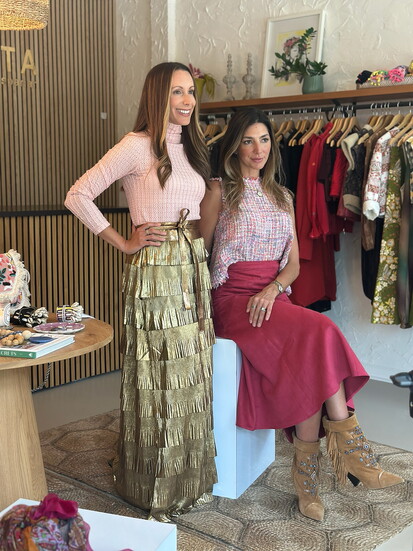 Rachel Lee and Renata Gasparian at Renata's new store at 1419 East Blvd