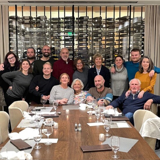 (Thanksgiving 2022) Bonnie's support team: parents Lila & Herb Stoll, brother Barry, sister Robin, goddaughter Jesse, Jason, nieces,  nephews, in-laws & Diana.