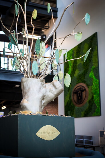 This sculpture emphasizes our shared humanity on an international level.