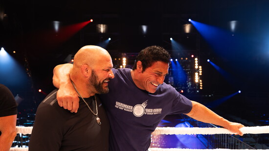 Mark & Dwayne Johnson (Credit: Eric Zachanowich)