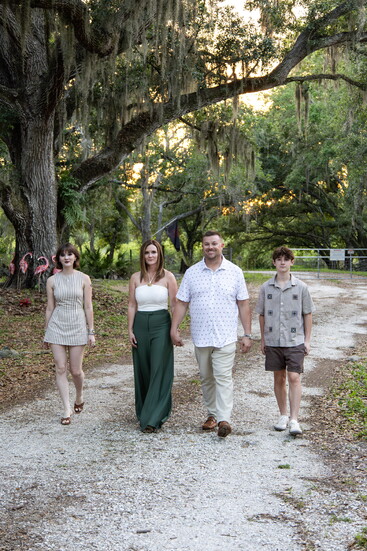Jeremy, wife Brittany and children