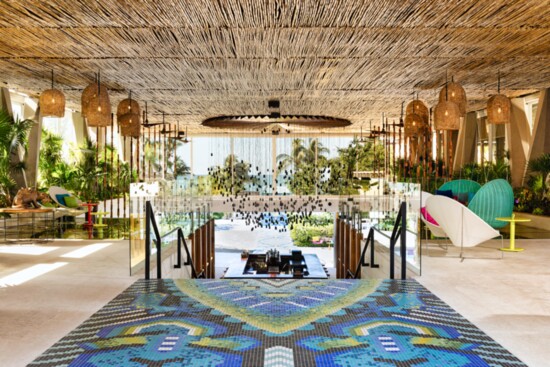 Nothing says welcome more than the grand lobby of W Hotel Punta De Mita