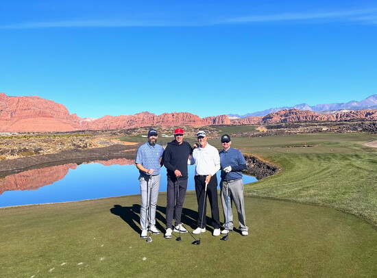 Bryan Rees, Ben Lindquist, David Listul and Joey Listul at Black Desert Resort - Photo courtesy of David Listul