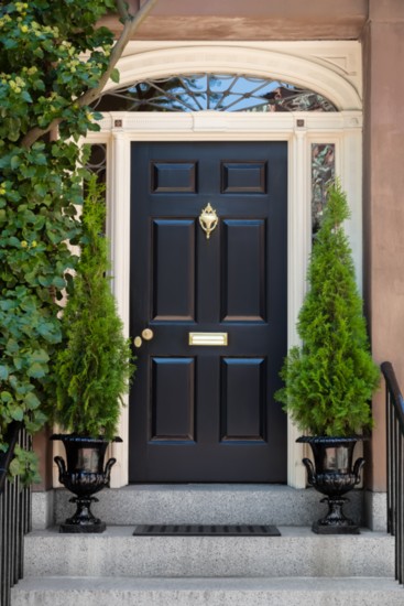 Replacing or painting a front door improves curb appeal for a relatively low cost