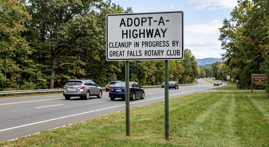 Great Falls Rotary Club Adopt-A-Highway