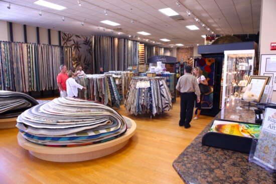 The 20,000 sq. ft. Rugs as Art showroom offers distinct areas dedicated to handmade, machine-made, and custom-made area rugs.