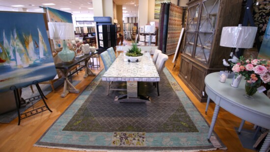 Rugs as Art offers more than rugs, it also boasts décor, furniture and much more. 