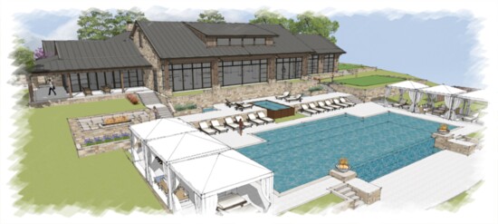 A rendering of The Sanctuary and its idyllic surroundings.