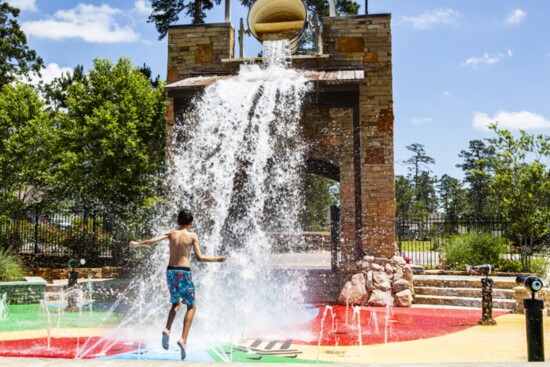 The water park and splash pad is a huge draw at The Fort.