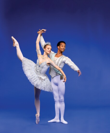 Jennifer Hackbarth & Ricardo Rhodes in George Balanchine's Theme and Variations, in Program 3 - Photography by Frank Atura.