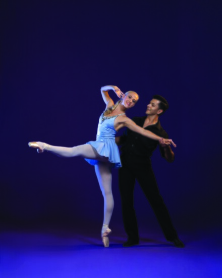 Program 6 features Lauren Ostrander & Ricardo Graziano in George Balanchine's Who Cares - Photography by Frank Atura.