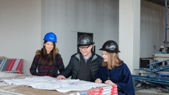 Veronica Tansey, Senior Project Manager with Fleming Architects, Matt Seltzer and Stephanie Wexler, both archimaniacs