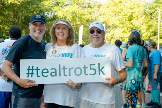 City Lifestyle editor Sean O'Keefe with legendary supporters Donna and Larry Aber.