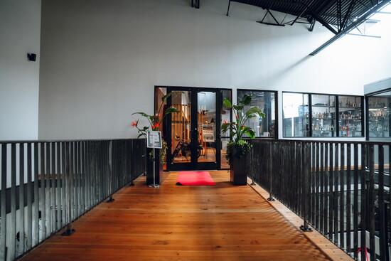 Entrance to members only lounge