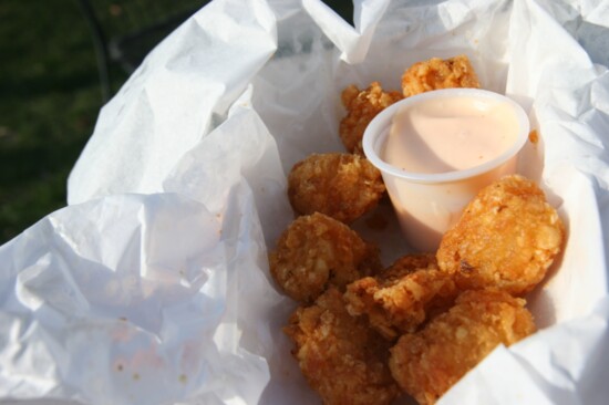 Gems (aka tater tots) from Viking Drive-In.