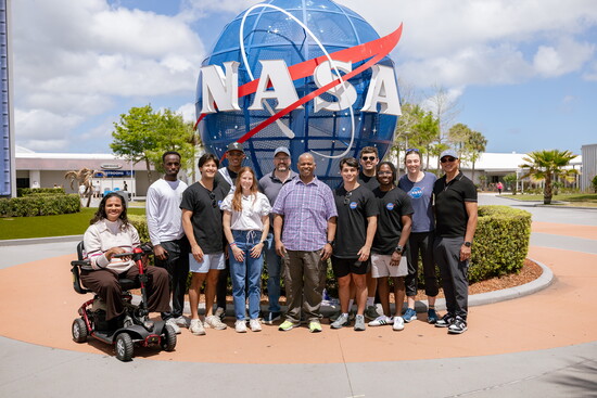 L-R: Stephanie Dobbs, Espoir Kayihura, Jordan Fabian, Rian Turner, Dr. Mench, Gary Willis, Tristan Hight, Cole Perry, Kameron Ross, Avah Cherry and Robert Dobbs