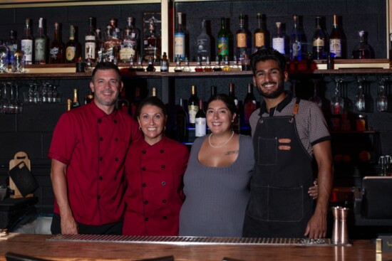 The partners: Cassandra Bhogal, husband Tanvir Bhogal, mom, Natali Holbrook and her husband, Robert (Rob) Holbrook. 