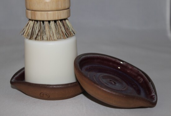 Solid Dish Soap Block w/ tray & Bamboo Pot Scrubber