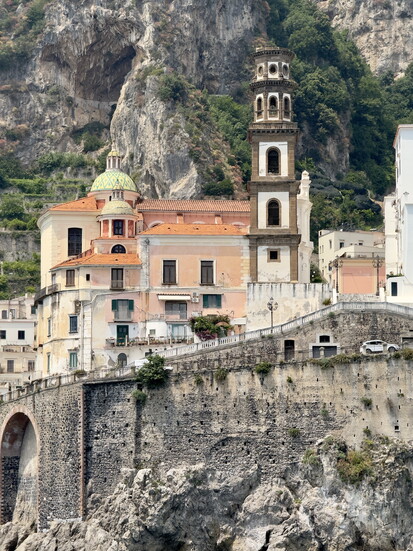 Amalfi Coast: A view of Positano from the water