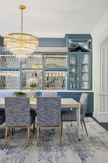 The serenity of light blue invites connection and joy over a delicious meal with family and friends. 