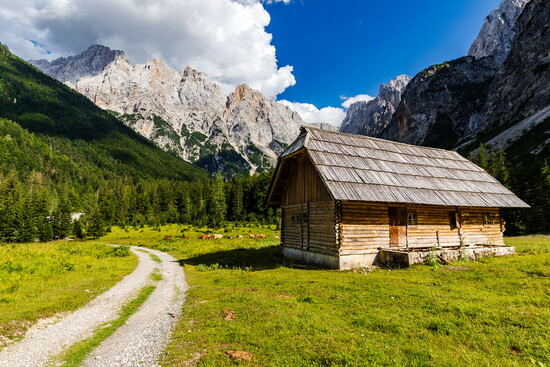 A home in the shadow of the Slovenian Alpines