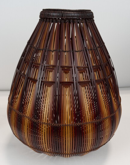 Higashi Kiyokazu, Awakening, 2002, madake and rattan. Courtesy of the Carl & Marilynn Thoma Foundation.