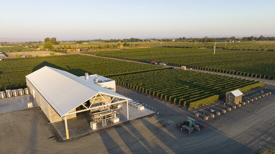 The Bionic Wines facility outside Milton Freewater, Oregon — home to Cayuse, No Girls, Horsepower, and Hors Catégorie.