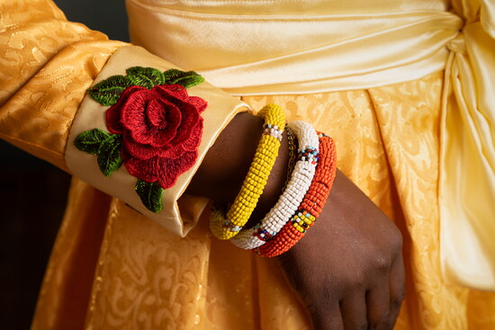 Bracelets handcrafted by women in Kenya’s Umoja Village.