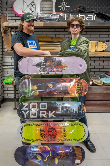 Monte's nephew, Haydn (left), and son, Ryder (right)