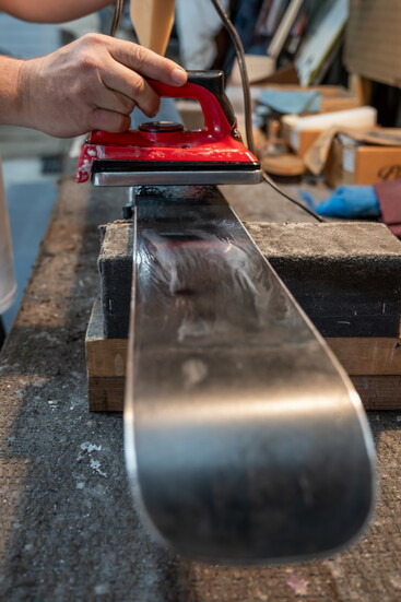 Ski Trucks is proud to manually refurbish and wax their skis