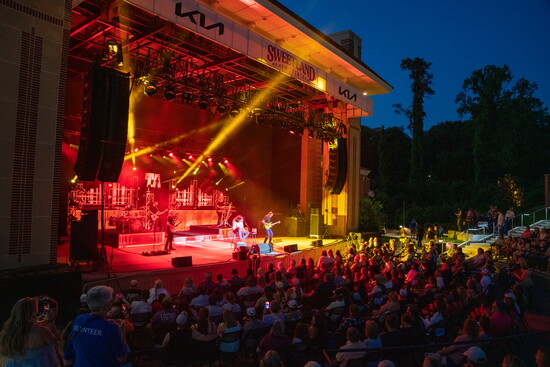 A great night for a concert at The 2,500 seat Sweetland Amphitheatre at Boyd Park.