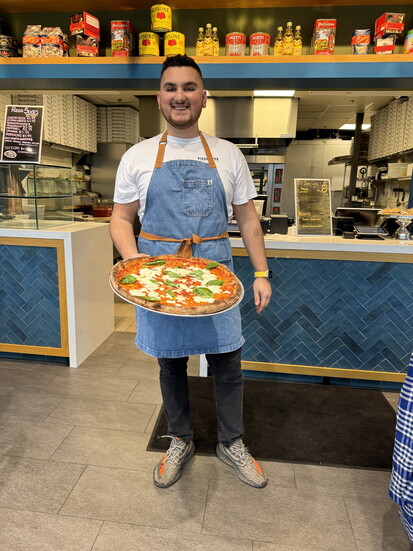 Dimitri at Pizza Lyfe. Photo by Stephanie Webster.