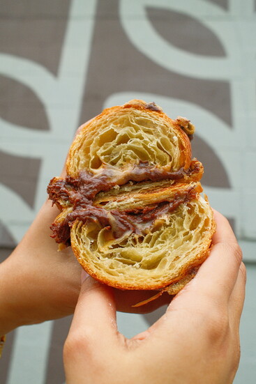 EaDough, Chocolate Chip Cookie + Nutella Croissant. Photos courtesy of EaDough. 
