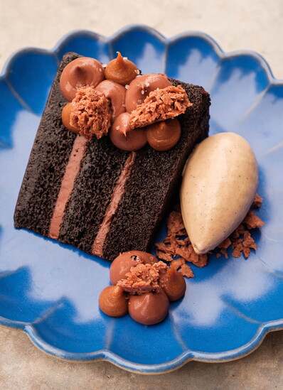 Perseid, Chocolate Entremet. Photo by Caroline Fontenot