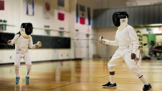 Woodlands International Fencing Club fencers  Photo Courtesy of Woodlands International Fencing Club.