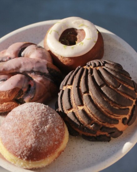 Ema's popular pastries include the chocolate concha and horchata berlinesa. Photo courtesy of Ema 