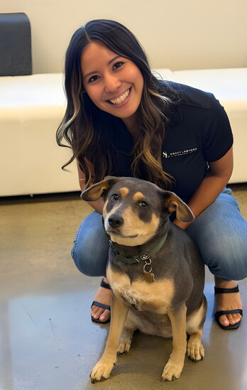 Samantha Leong and Maddie.