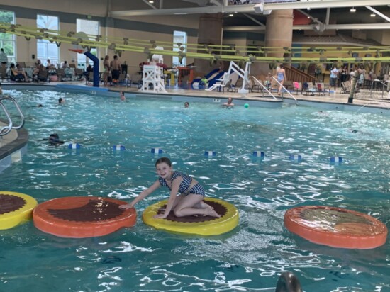 Charlotte enjoying Hershey’s Water Works