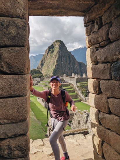 Annie at Machu Picchu leading the Taste of Peru Tour October 2019