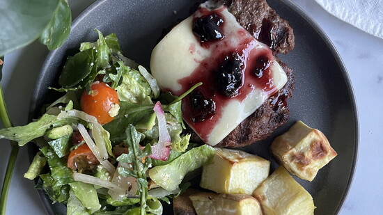 Adding a touch of sweet to the savory... cherry jam over burgers. Photo credit: Maegen Hindson