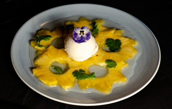 Pineapple Carpaccio. Photo courtesy of PS 21