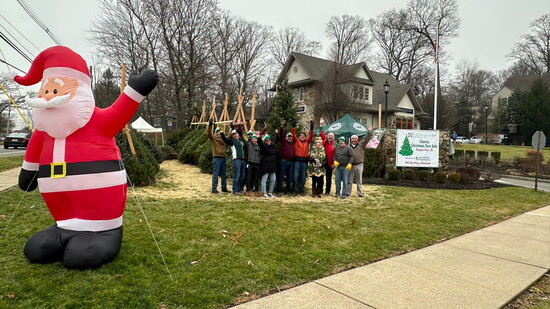 Tree sale volunteer team