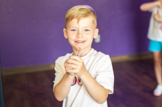 Proudly showing off his teams key they earned for escaping Seasoning of the Witch!