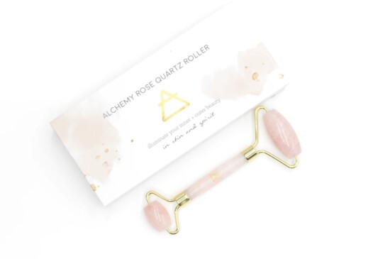 Alchemy Face Bar Rose Quartz Roller - $30