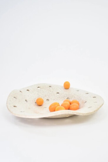 Yucca Sin Ceramics Bora Berry Bowl - Speckled White - $98