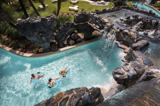 Lush Landscaping That Envelopes the Lazy River