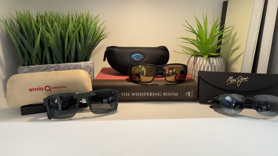 Sunglasses: Etnia Barcelona, Costa and Maui Jim from Boozer Eyecare